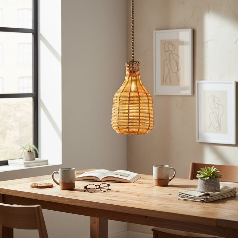 Bottle Rattan Avize 1