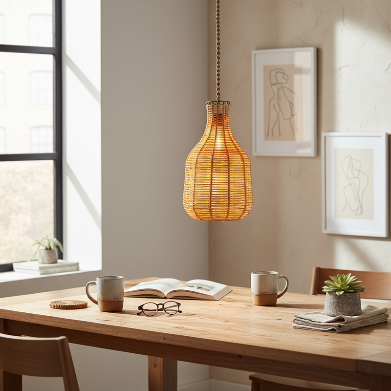 Bottle Rattan Avize 7