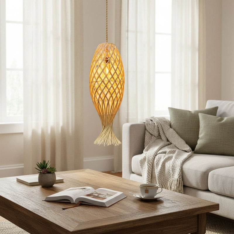 Corn Rattan Avize Rattan Avize (6)