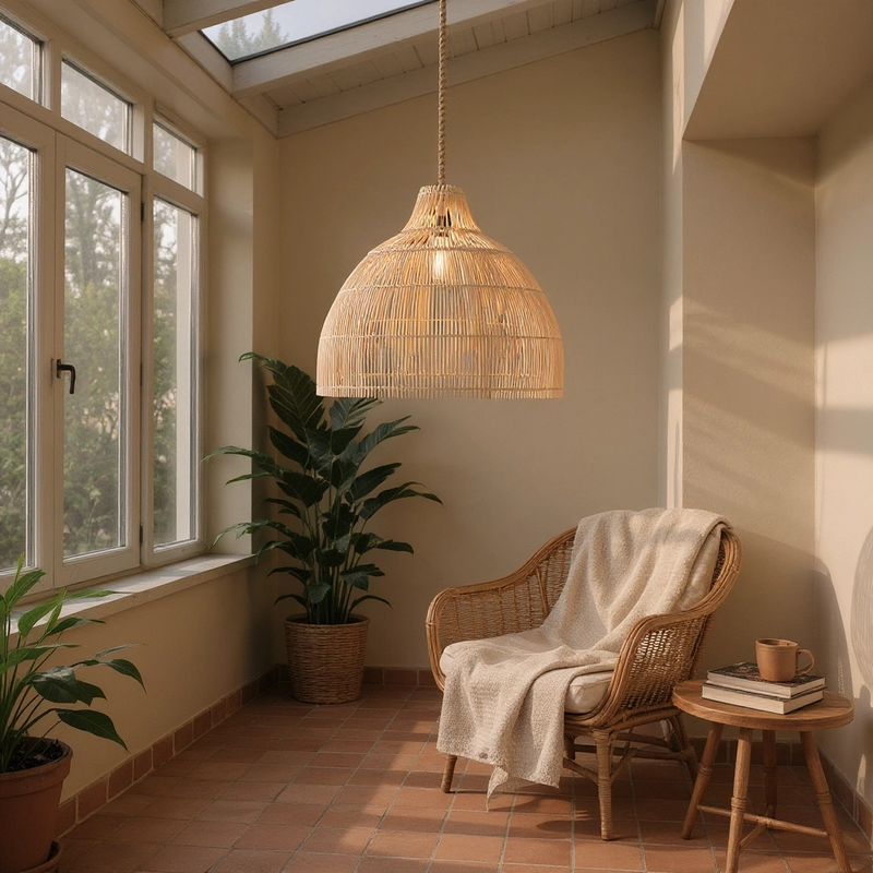 Madlen Çap 60 Rattan Avize 1