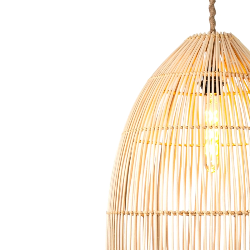Rattan Thalia Düz Avize - 6