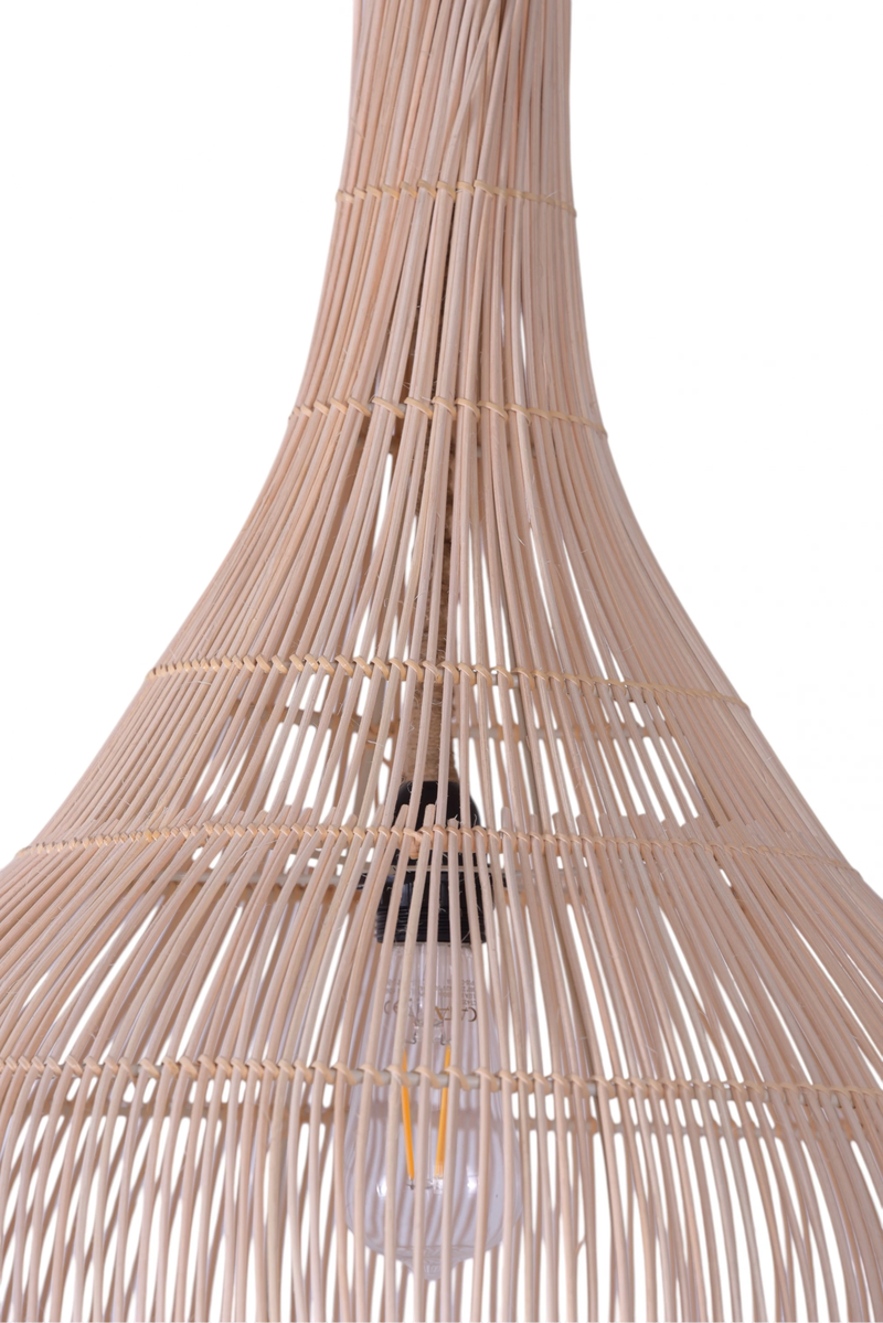 Salaşhane Düz Rattan Avize - Görsel 4
