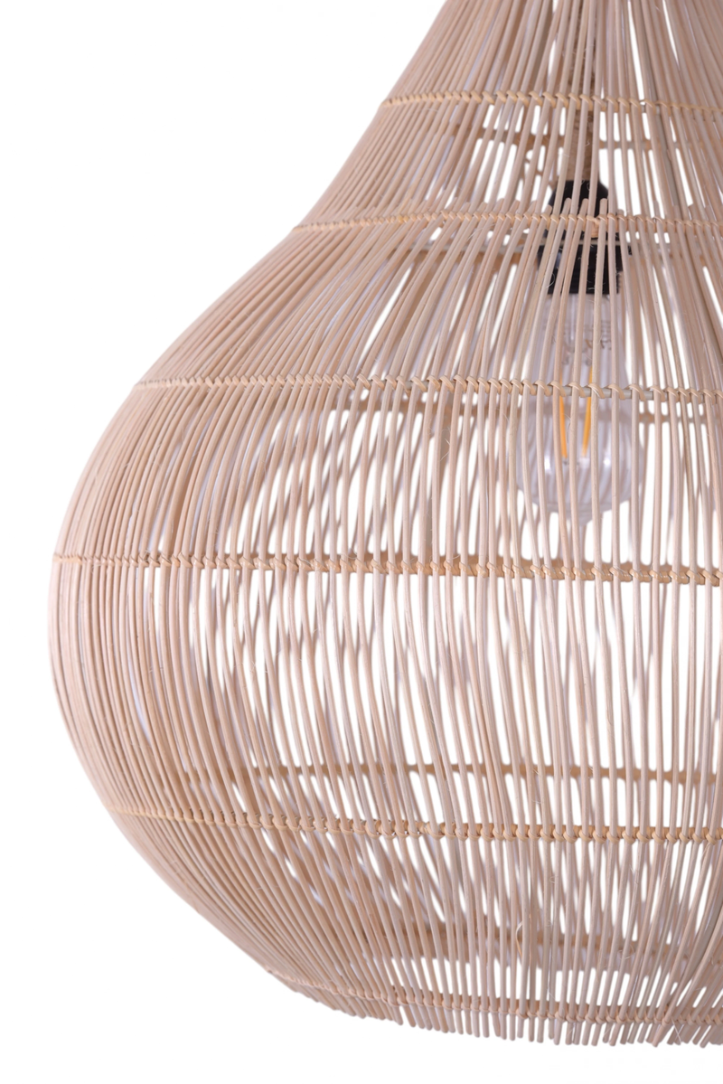 Salaşhane Düz Rattan Avize - Görsel 6