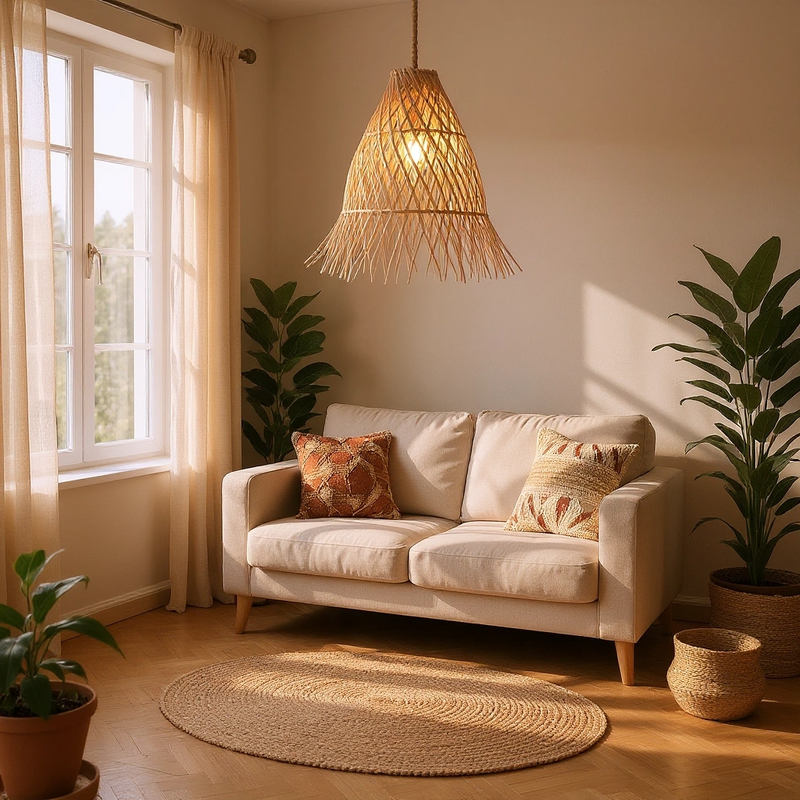 Mars Medium Avize X40 Rattan Avize - 1