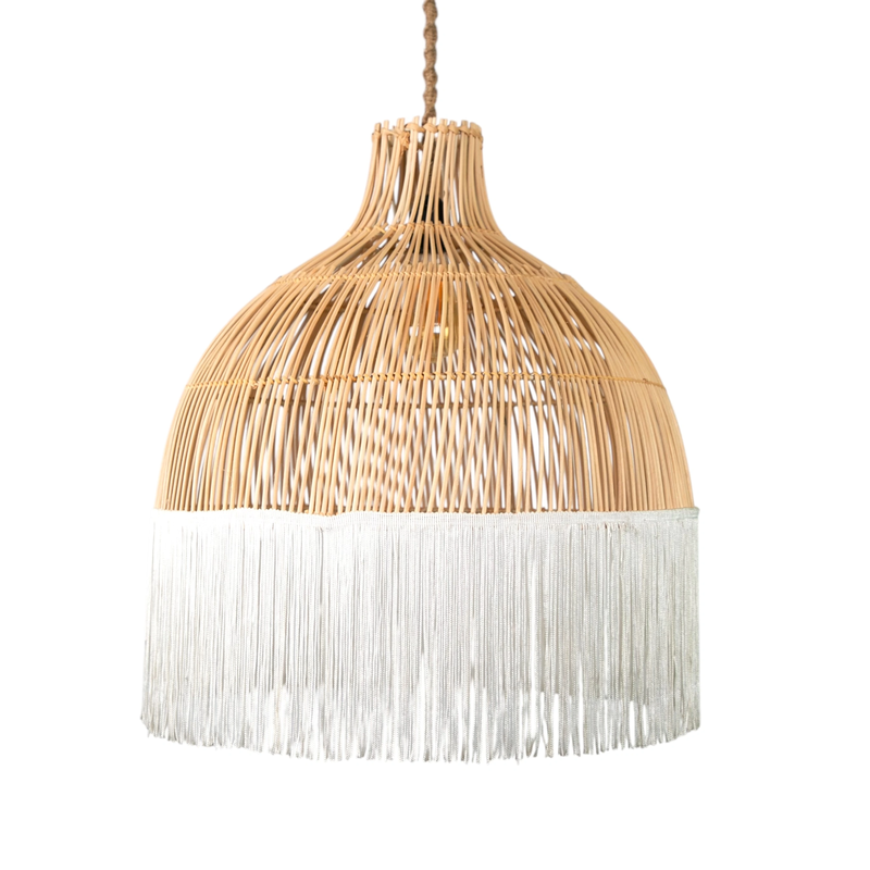Madlen Püsküllü Rattan Avize - 2