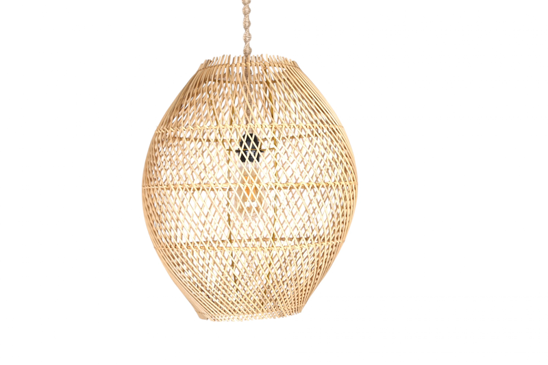 Damla Çapraz Rattan Rattan Avize